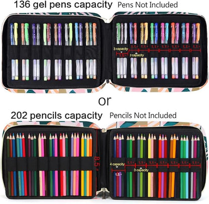 qianshan Pencil Case Holder Slot - Holds 202 Colored Pencils or 136 Gel Pens - Image 5