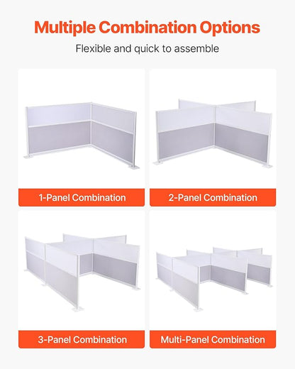 VEVOR Office Divider Privacy Partitions, PET Workstation Cubicle Partition - Image 4
