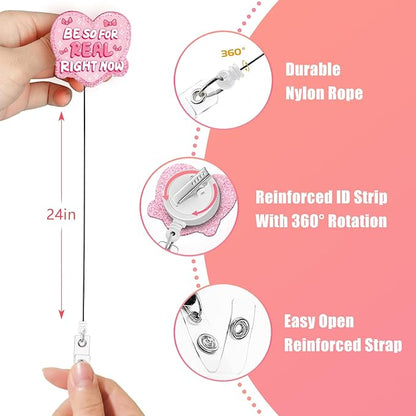 Aoryalps Retractable Badge Reel Holder Retractable - Image 5