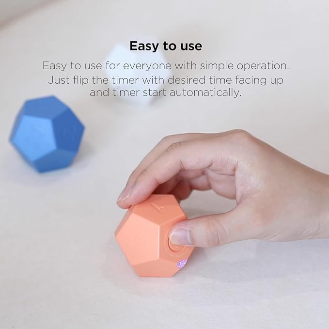Mooas Dodecagon Time Ball Rechargeable Mini Timer, 11 Preset Times, Desk - Image 5