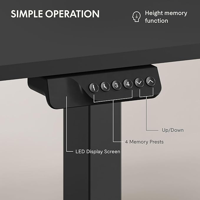 FLEXISPOT 71x32 Inch Large Dual Motor Electric Standing Desk, Home Office Desk - Image 5