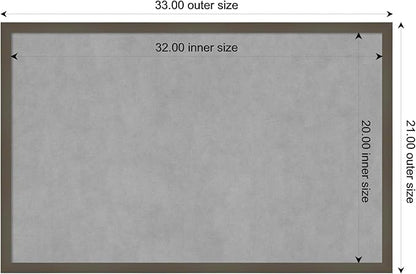 Amanti Art Grey Framed Magnetic Board 21x33 Large Vision Board - Image 4
