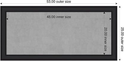 Amanti Art Black Framed Magnetic Board 25x53 Oversize Vision Board - Image 2