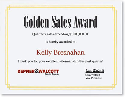 PaperDirect Foil Elegance Speciality Certificates - Image 2