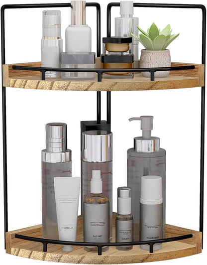 Dorhors 2-Tier Bathroom Counter Organizer, Vanity Counter Corner Shelf by Dorhors
