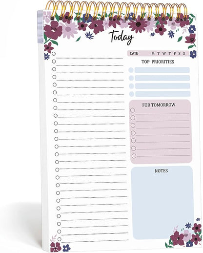 Thboxes 60 Pages To Do List Notepad, 6.7” X 9.8” To Do List Notebook Tear Off by Thboxes