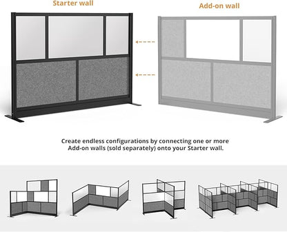 Stand Up Desk Store Expanse Modular Wall | 70'' x 48'' Wall | Expandable - Image 2