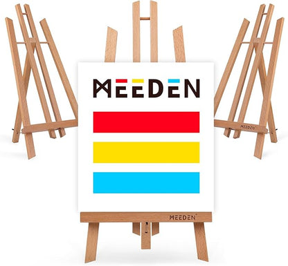 MEEDEN Table Easel Stand for Display: 3 Pack 20 Inch Art Beech Wooden Tabletop by MEEDEN