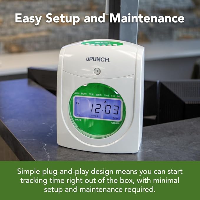 uPunch HN3540 Complete Small Business Start-Up Kit: AutoAlign Time Clock System - Image 6