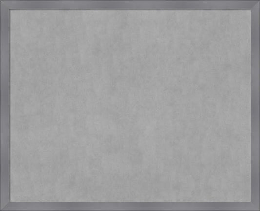 Amanti Art Grey Framed Magnetic Board 34x42 X-Large Vision Board by AmantiArt