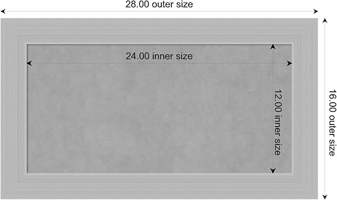 Amanti Art Silver Framed Magnetic Board 16x28 Small Vision Board - Image 4