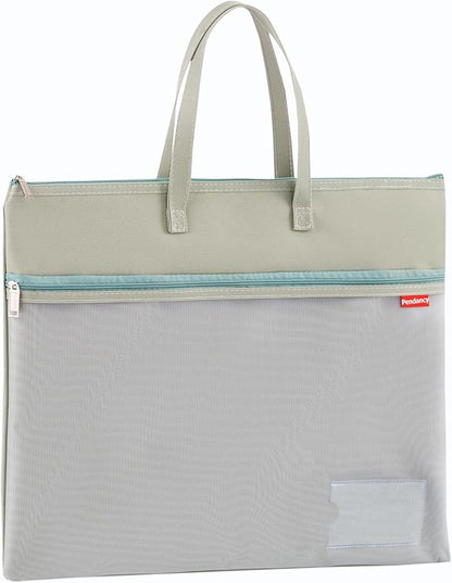Pendancy Mesh Zipper Pouch A4 Size, Large Double Pocket Waterproof File Bag - Image 9