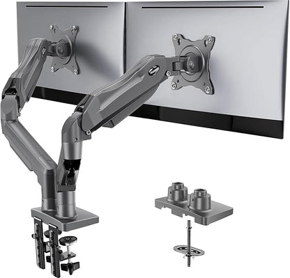HUANUO Dual Monitor Stand, Fully Adjustable Monitor Desk Mount by HUANUO