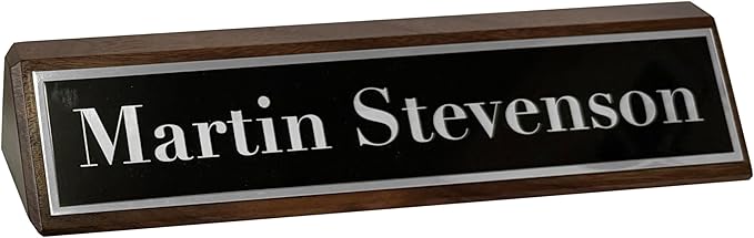 Custom Desk Wedge Name Plate - Image 7