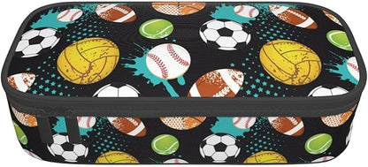 Sport Cool Ball Pattern Pencil Case Big Capacity Storage Pencil Pouch - Image 9