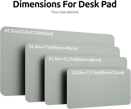 YSAGi Leather Desk Protector, Office Mat, Large Mouse Mat, Non-Slip PU Leather - Image 8