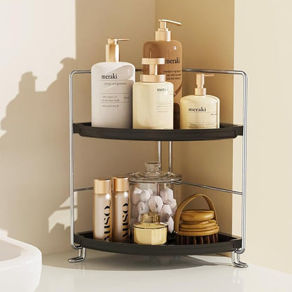 JANUS LiANG 2-Tier Bathroom Organizer Countertop Corner - Image 5