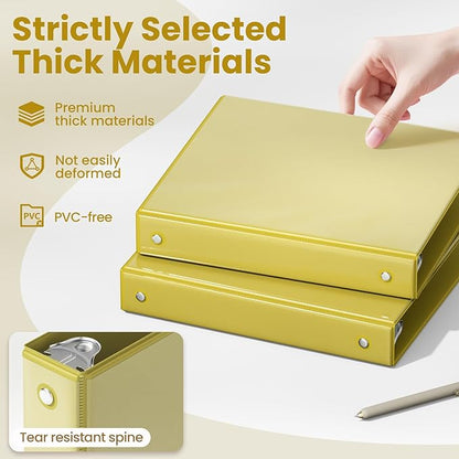 SUNEE 3 Ring Binder 1 Inch 1 Pack - Image 4