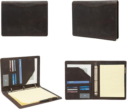 Geslun Personalized Genuine Leather 3 Ring Binder, Custom Engraved 8.5 x 11 - Image 6