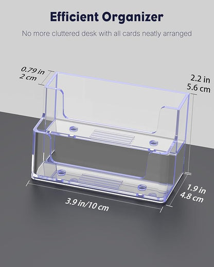 Uniclife 2 Pack Acrylic Business Card Holder - Image 2
