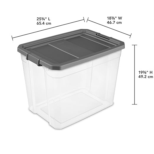 Sterilite 16-Pack Modular Stacker Box, Durable Clear Plastic Storage Bins - Image 3