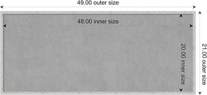 Amanti Art Silver Framed Magnetic Board 21x49 Oversize Vision Board - Image 4