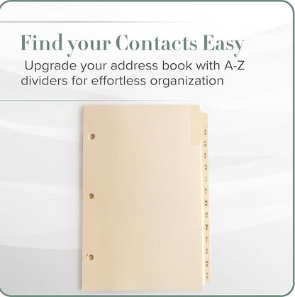 Gallery Leather A-Z Dividers for 3 Ring Binder - Image 2