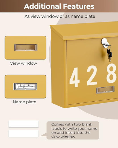 LAND·VOI Locking Wall-Mount Mailbox - Image 8