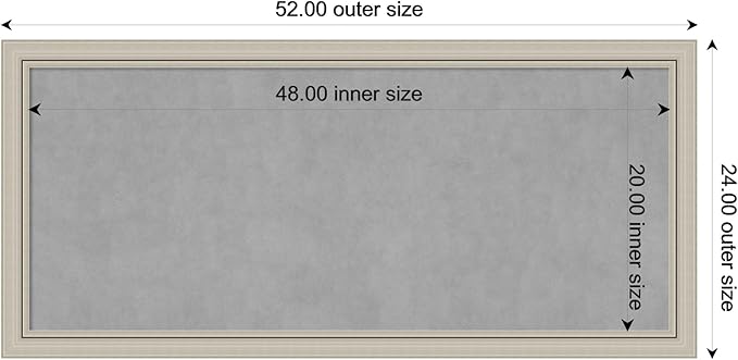 Amanti Art Silver Framed Magnetic Board 24x52 Oversize Vision Board - Image 3