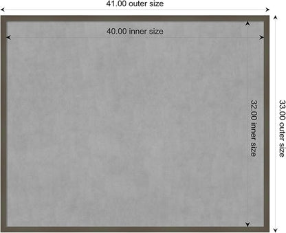 Amanti Art Grey Framed Magnetic Board 33x41 X-Large Vision Board - Image 4