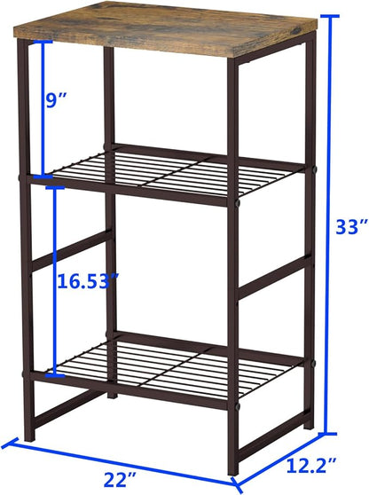 GEORIS 3 Tier Metal Printer Stand Shelf - Image 3