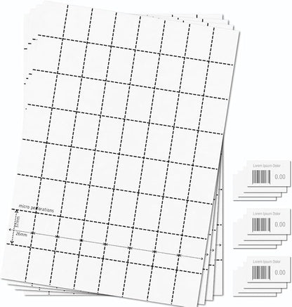 OfficeGear Shelf Edge Barcode Price Ticket Labels 64-up 37x26mm Custom by OfficeGear