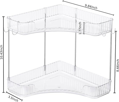 Trdongxu 2-Tier Corner Bathroom Organizer Countertop - Image 2