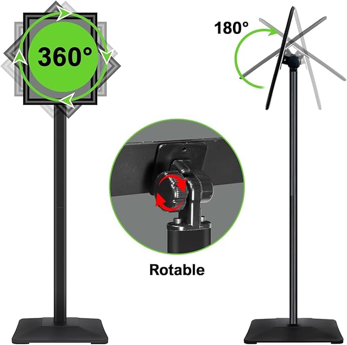 INNOVSIGN Heavy Duty Adjustable Pedestal Poster Sign Stand, 8.5x11 Aluminum - Image 4