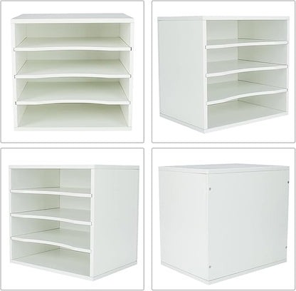 PAG Mail Sorter Organizer, Wood Countertop Literature Organizer, Office - Image 2