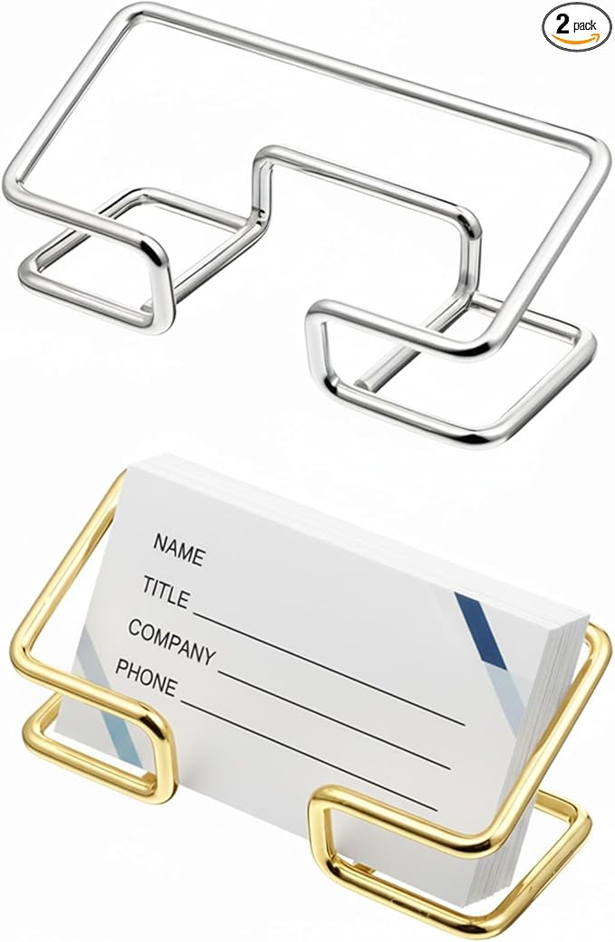 Skrfren 2Pcs Metal Business Card Holder by Unknown