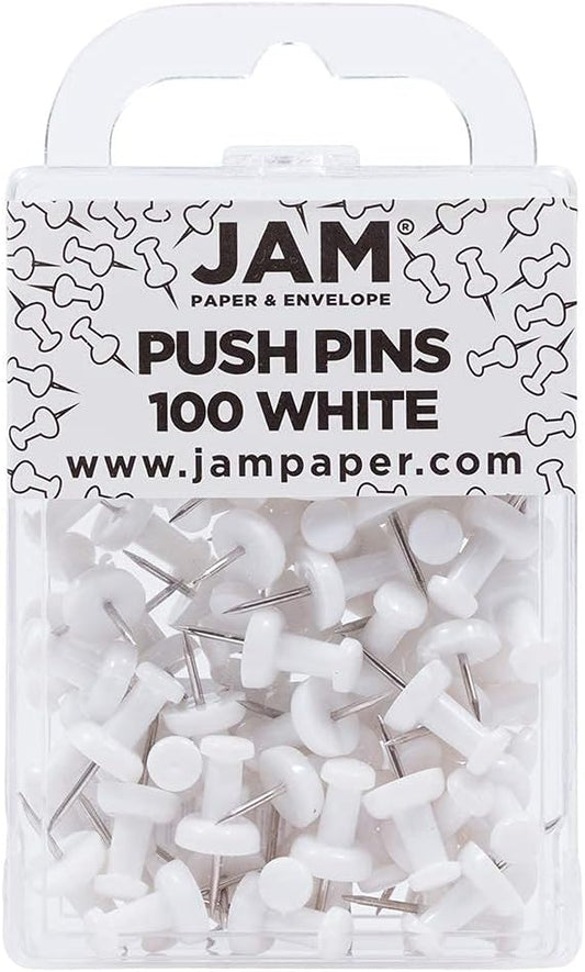 JAM PAPER Colorful Push Pins by JAMPaper