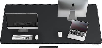 CENNBIE Leather Desk Mat Protector, XXL 74.8" x 31.4" Extra Large Leather by CENNBIE