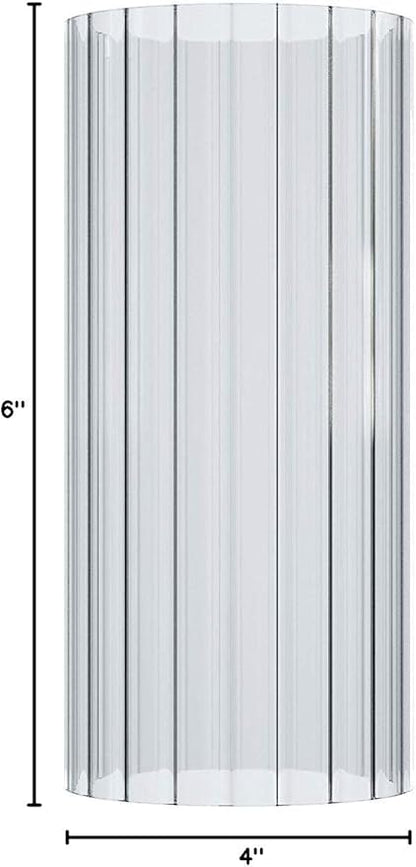 Sunwo Glass Shade Straight Cylinder Glass Lamp Shade Replacement - Image 6