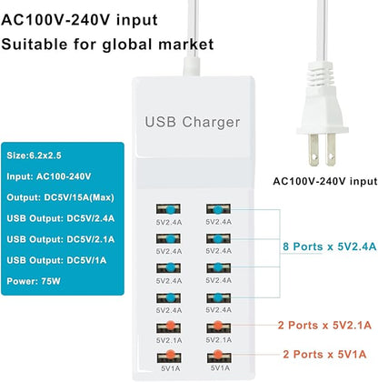 USB Charger Station Block Multiport Charger Hub - Image 3