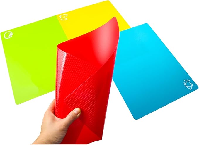 8 Pieces Flexible Cutting Board mats, Plastic Cutting Boards - Image 4