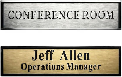 SINKAA Personalized Name Plate for Door or Wall, 2 x 8 inch Custom Office by SINKAA