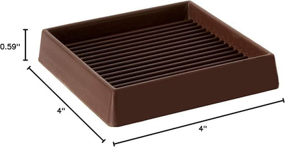 VOCOMO 4X4 Rubber Caster Cups, Non Slip Furniture Pads, Anti-Slip Gripper - Image 10