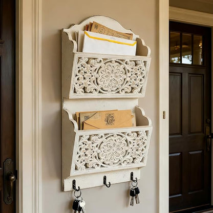 Chadechimo Rustic Key and Mail Holder - Image 4