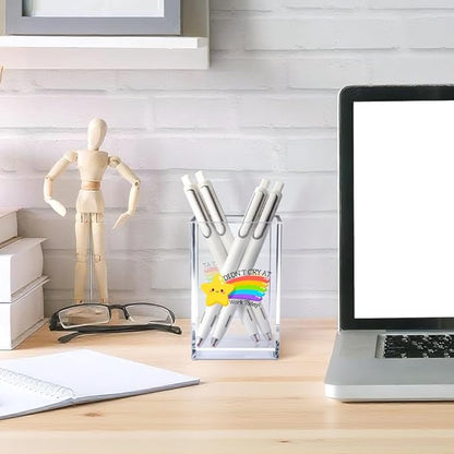 Vgrti Didn't Cry at Work Today Acrylic Cosmetic Pencil Pen Holder Cup, Funny - Image 4