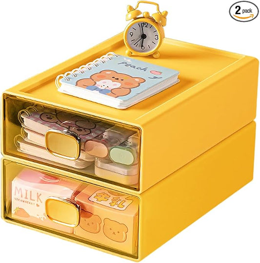 DETEIN 2PACK Stackable Desktop Organizer by DETEIN