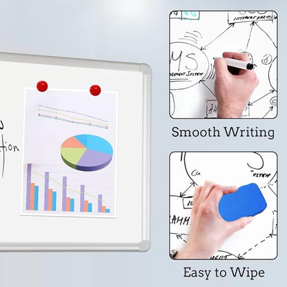 DEVELOP Large Magnetic Dry Erase White Board 60 x 36 Inches, Wall-Mounted 5' x - Image 3