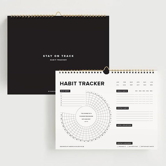 Stay on Track Habit Tracker Wall Calendar – Daily, Weekly & Monthly Habit by ThreeKinCollective