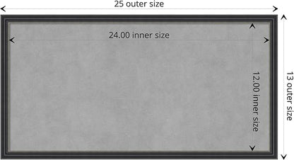 Amanti Art Black Framed Magnetic Board 13x25 Small Vision Board - Image 4