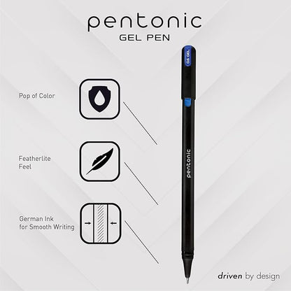 Pentonic Gel Pens, Medium & Fine Point, Smooth Writing - Image 2